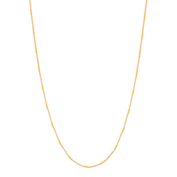 Collier plaqué or jaune 42 à 45 cm