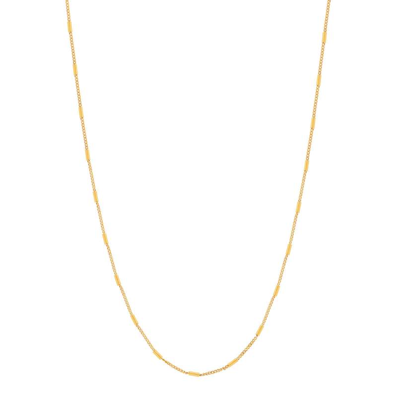 Collier plaqué or jaune 42 à 45 cm - vue 2