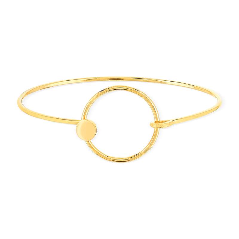 Armband met geelgoudkleurige afwerking, 58 mm - afbeelding 1