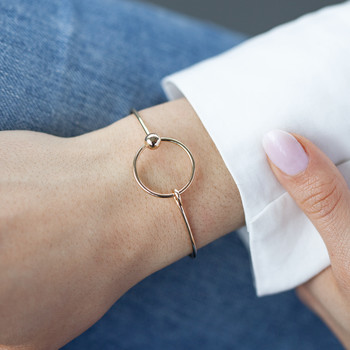 Bracelet plaqué or jaune 58 mm