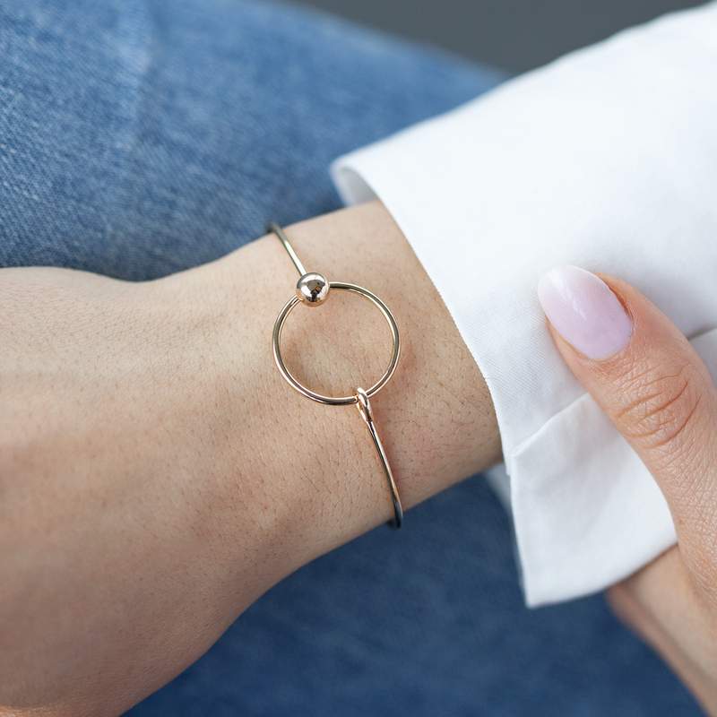 58 mm geel vergulde armband - gedragen 1 bekijken