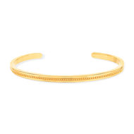 Bracelet plaqué or jaune, motif perlé 58 mm