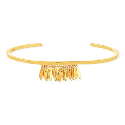 Bracelet plaqué or jaune 56 mm