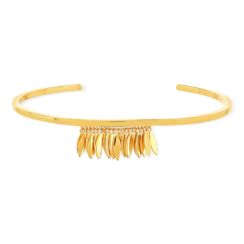 Bracelet plaqué or jaune 56 mm - vue 1