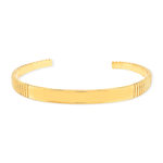 Bracelet plaqué or jaune personnalisable 62 mm - vue 1