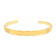 Bracelet plaqué or jaune personnalisable 62 mm