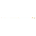 18 cm yellow gold plated zirconia bracelet - view 2