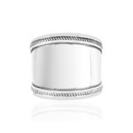 Bague argent 925 effet vieilli - vue 3