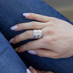 Bague argent 925 - vue porté 1