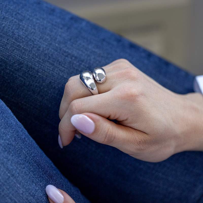 Bague argent 925 - vue porté 1