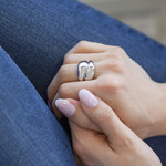 Bague argent 925 - vue porté 1