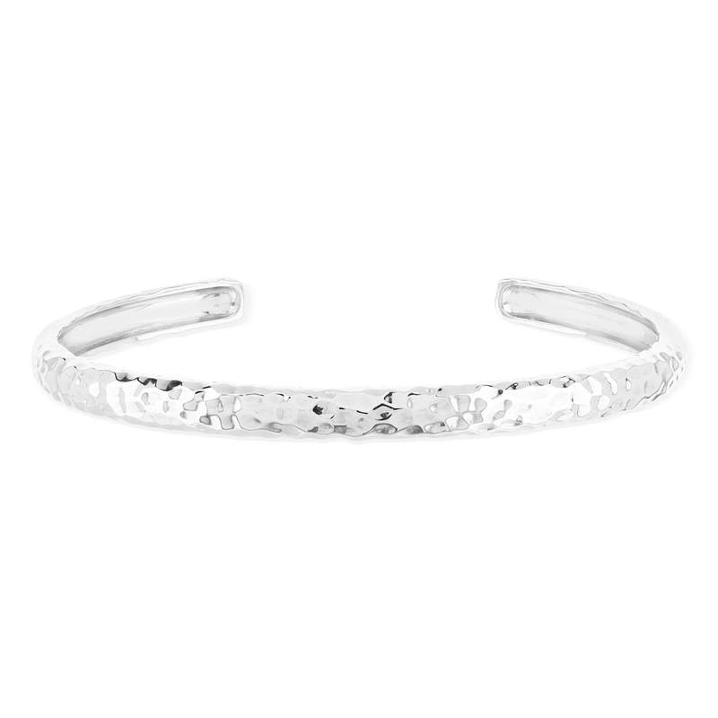 Bracelet argent 925 effet martelé 58 mm - vue 1