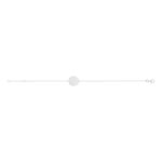 Bracelet argent 925 médaille personnalisable 18 cm - vue 2