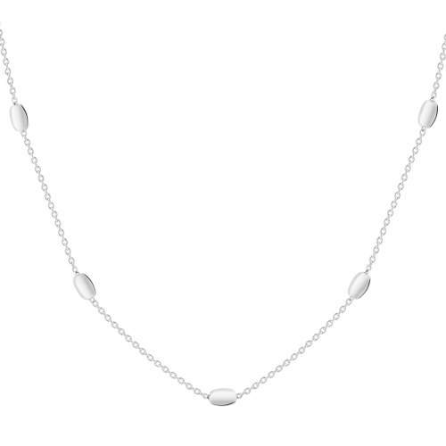 925 zilveren rijstvorm ketting 45 cm