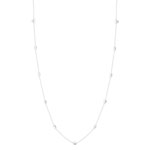 Collier argent 925 forme grain de riz 45 cm - vue 2