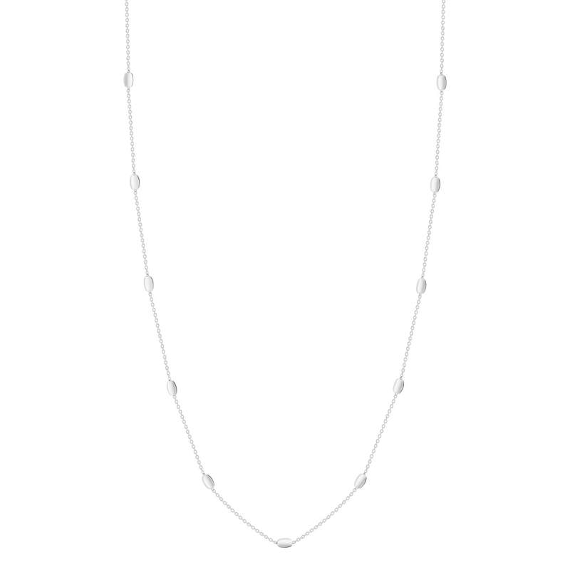 Collier argent 925 forme grain de riz 45 cm - vue 2