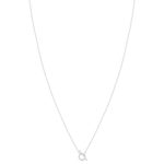 Collier argent 925 motif fermoir T/bar 45cm - vue 2