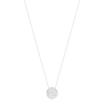 Collier argent 925 médaille martelée 45 cm