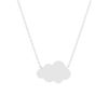 Collier argent 925, motif nuage personnalisable 45 cm - vue V1