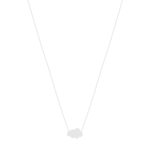 Collier argent 925, motif nuage personnalisable 45 cm - vue 2