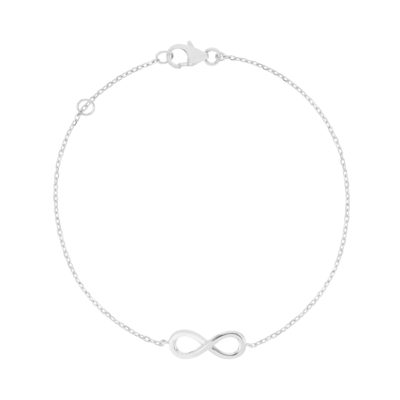 Bracelet argent 925, motif infini 18 cm - vue 1