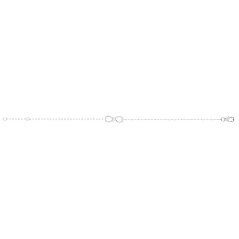 Bracelet argent 925, motif infini 18 cm - vue 2