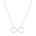 Collier argent 925, motif infini 45 cm - vue 1