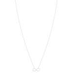 Collier argent 925, motif infini 45 cm - vue 2