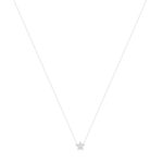 Collier argent 925, motif étoile zirconias 45 cm - vue 2