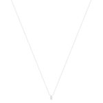 Collier argent 925 zirconias 45 cm - vue 2
