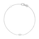 Bracelet argent 925 zirconias 18 cm - vue 1