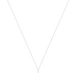 collier argent 925 zirconias 45 cm - vue 2