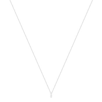 collier argent 925 zirconias 45 cm