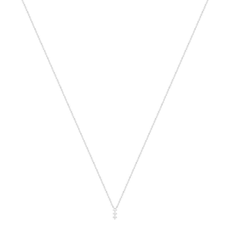 collier argent 925 zirconias 45 cm - vue 2
