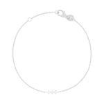 Bracelet argent 925 zirconias 18 cm - vue 1