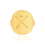 Bague ajustable dorée - vue 3