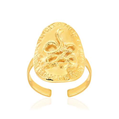 Bague ajustable dorée