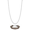 Parure homme bracelet et collier acier - vue VD2