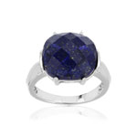 Bague argent 925 lapis lazuli - vue 1