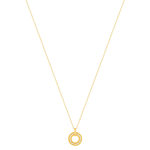 Gold-plated necklace with zirconia beads 42 to 45 cm - view 2