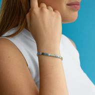 Bracelet élastique perles japonaises MIYUKI en verre émaillé multicolores