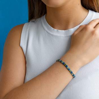 MIYUKI Japanse kralen elastische armband in veelkleurig geëmailleerd glas