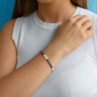 Bracelet élatique perles japonaises MIYUKI en verre émaillé multicolores