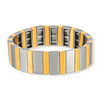 Bracelet élastique métal émaillé multicolore 15 mm - vue Vporté 1