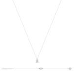 Parure argent 925 collier et bracelet zirconias - vue D2