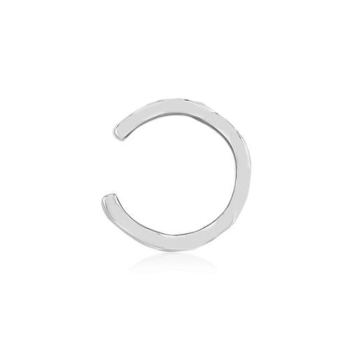 Clip d'oreille earcuff argent 925 effet ondulé vendu à l'unité