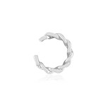 Clip d'oreille earcuff argent 925 effet tressé vendu à l'unité - vue 1