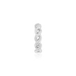 Clip d'oreille earcuff argent 925 effet tressé vendu à l'unité - vue 2