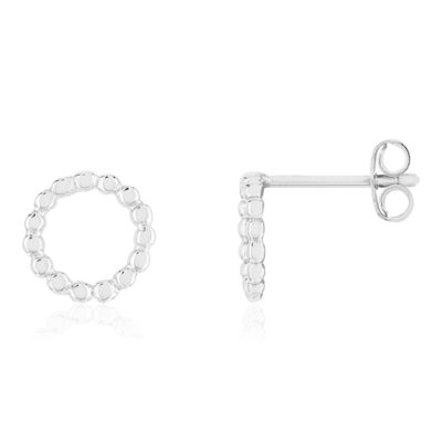 Boucles d'oreilles argent 925 perlées