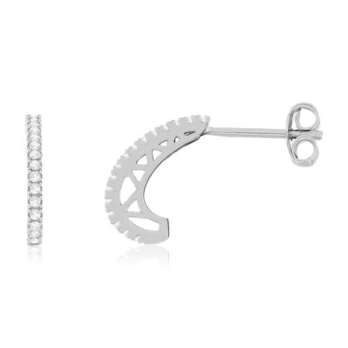 Boucles d'oreilles argent 925 zirconias
